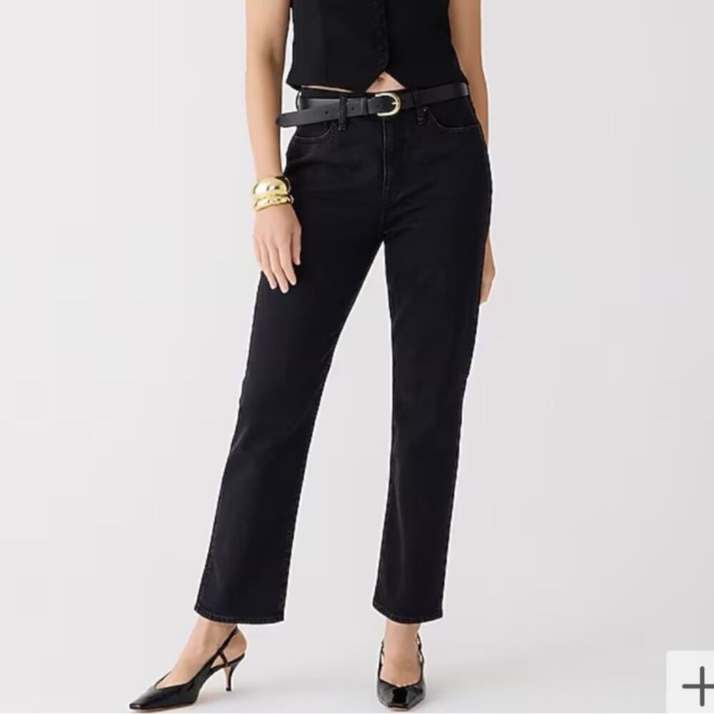 J. Crew Classic Straight Jean in Washed Black Sz 28